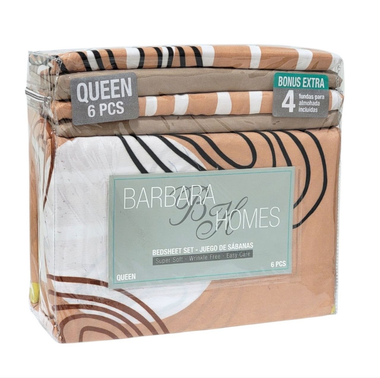 JUEGO DE SABANAS TAMAÑO QUEEN 6PCS BARBARA HOMES