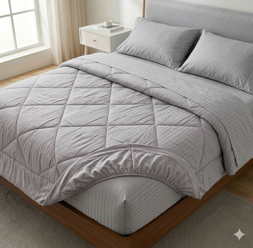 JUEGO DE SABANAS CON EDREDÓN BARBARA HOMES 5PCS