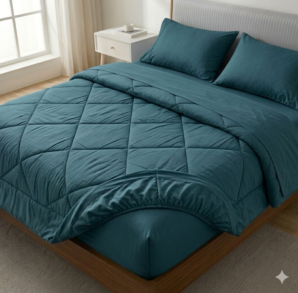 JUEGO DE SABANAS CON EDREDÓN BARBARA HOMES 5PCS