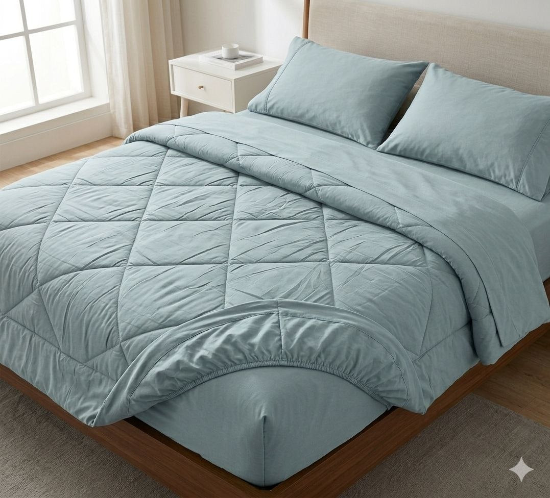 JUEGO DE SABANAS CON EDREDÓN BARBARA HOMES 5PCS