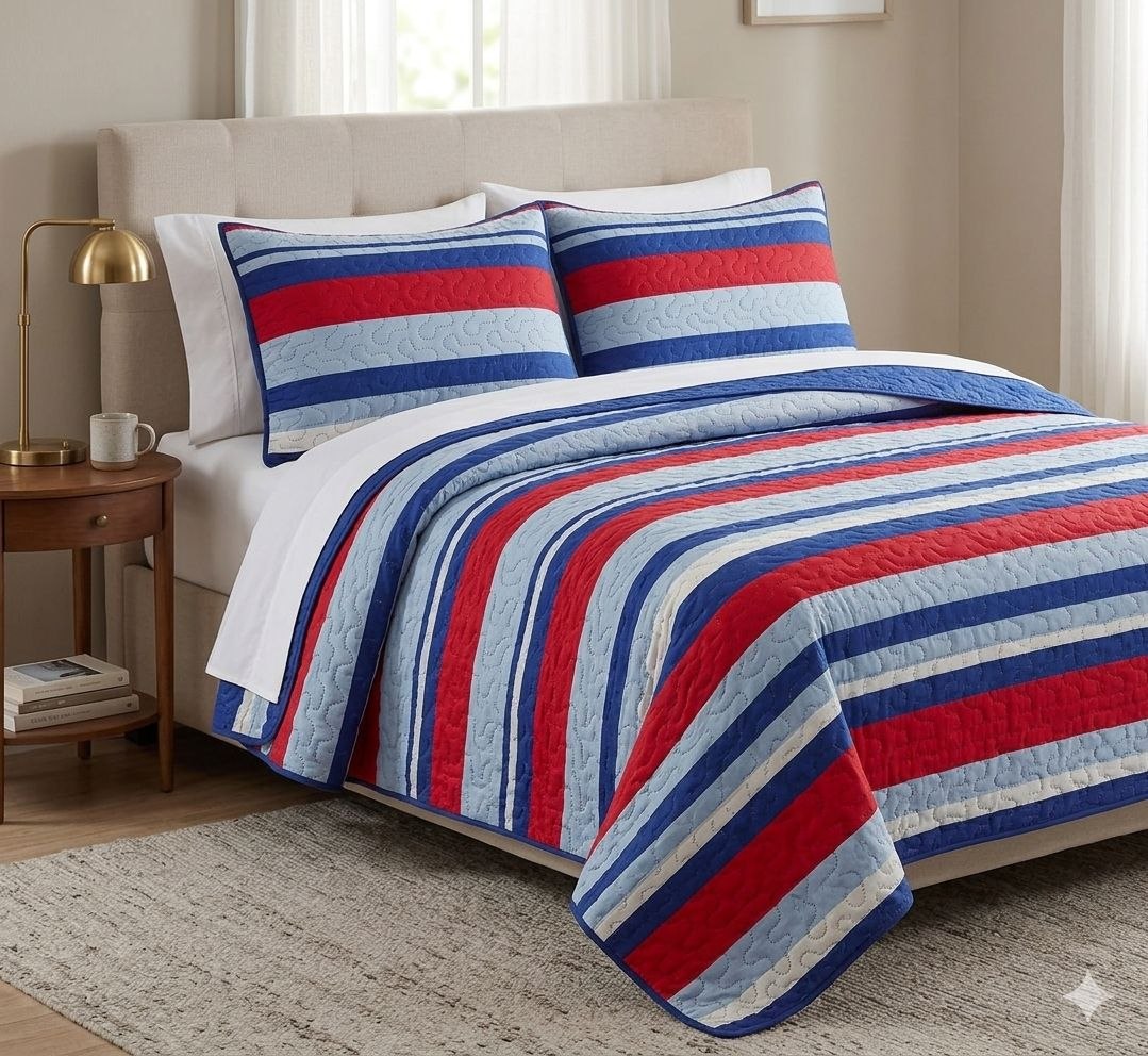 JUEGO DE SABANAS TIPO EDREDON TAMAÑO FULL 3PCS BENELI HOME