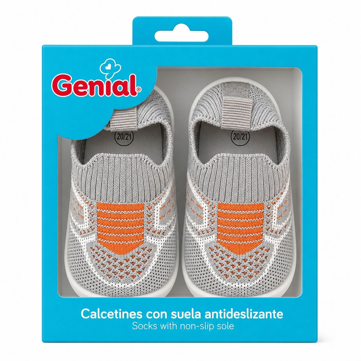 ZAPATOS TIPO CALCETIN ERGONOMICOS PARA BEBES ANTIDESLIZANTES TALLA 20/21