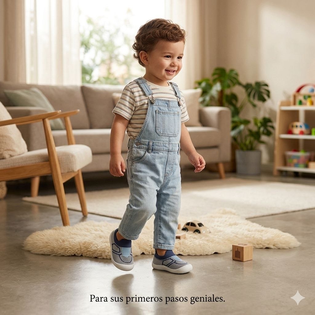 ZAPATOS TIPO CALCETIN ERGONOMICOS PARA BEBES ANTIDESLIZANTES TALLA 20/21