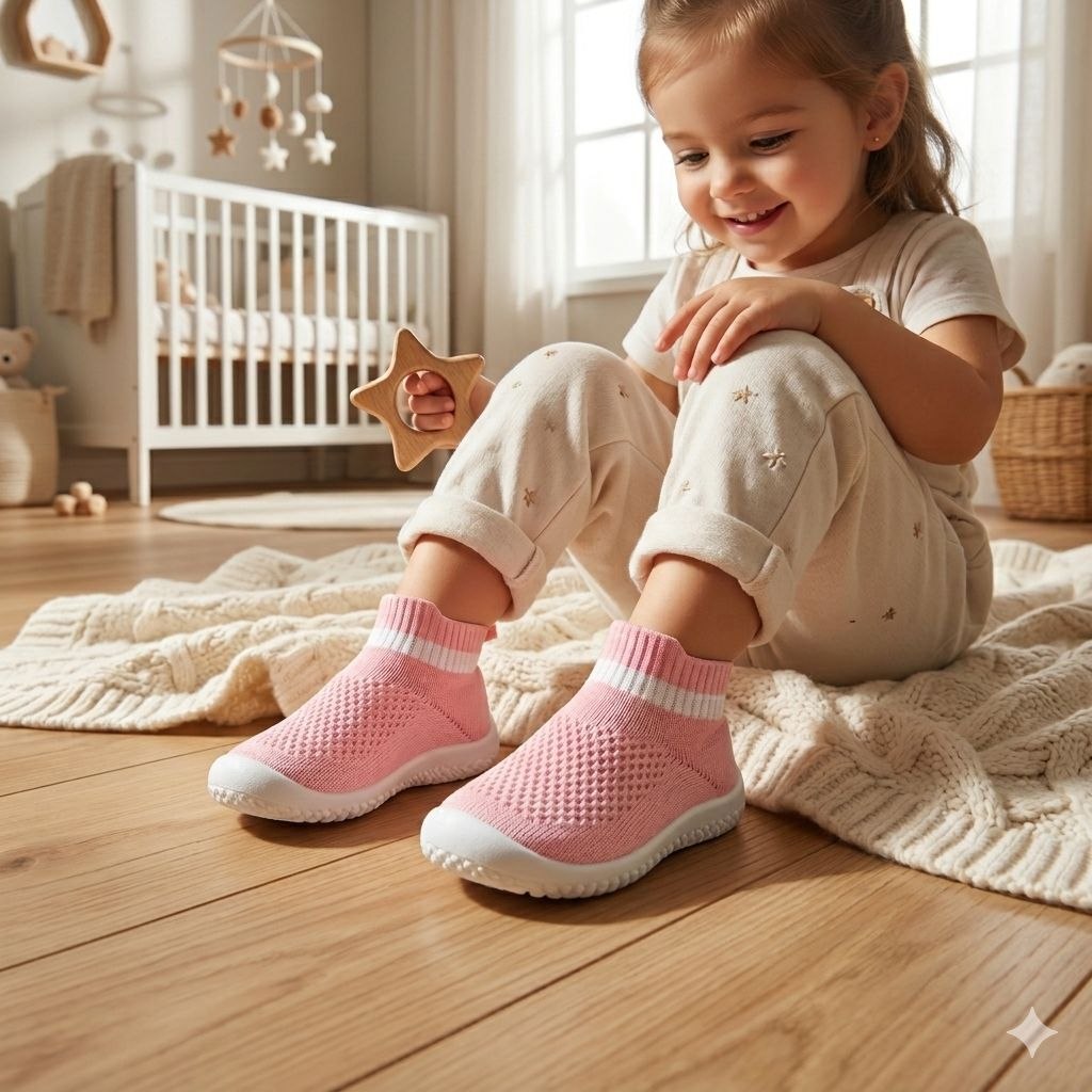ZAPATOS TIPO CALCETIN ERGONOMICOS PARA BEBES ANTIDESLIZANTES TALLA 20/21