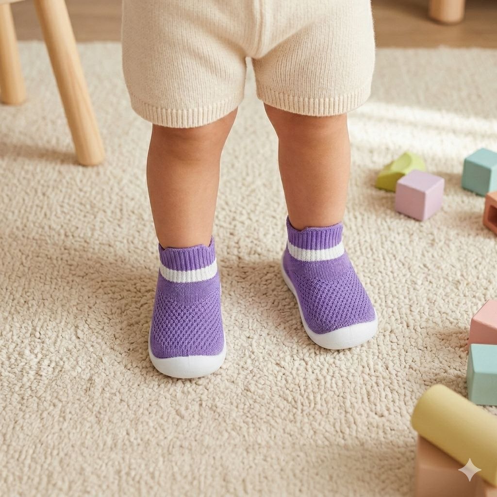 ZAPATOS TIPO CALCETIN ERGONOMICOS PARA BEBES ANTIDESLIZANTES TALLA 20/21
