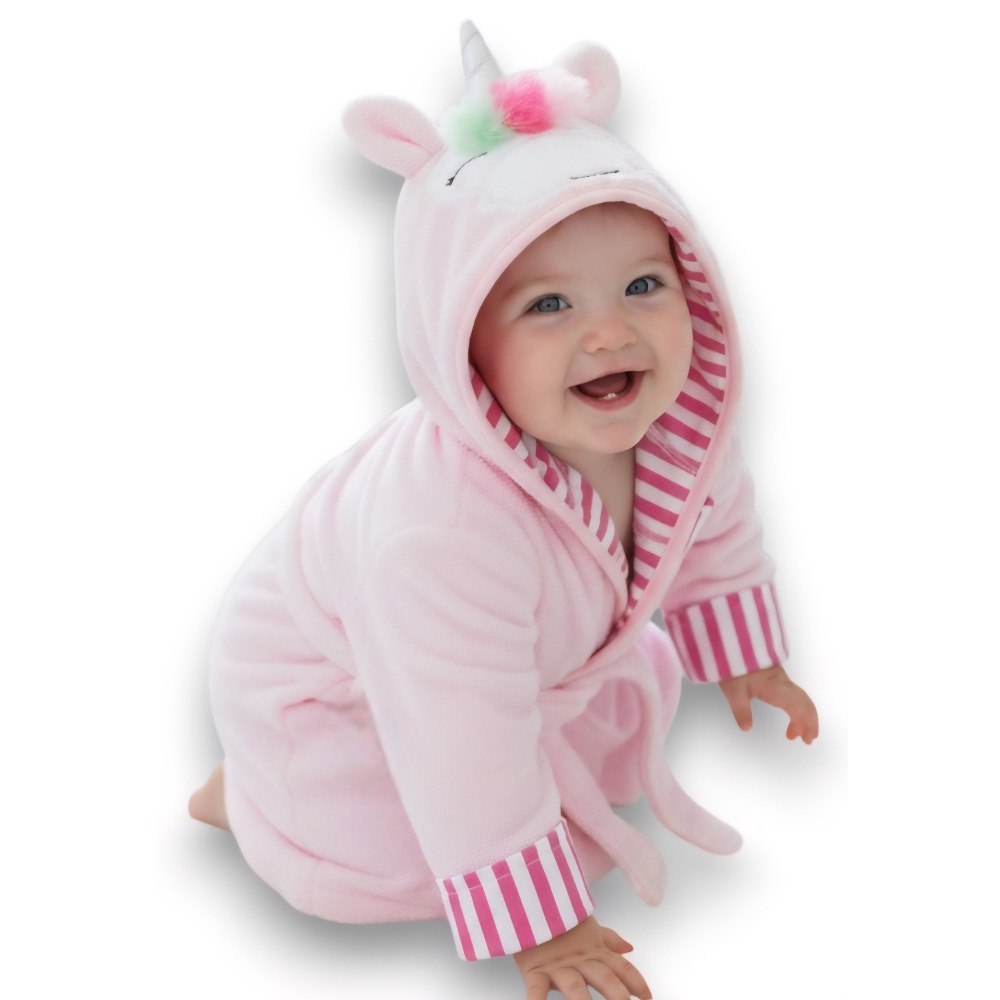 TOALLA DE BAÑO PARA BEBE CON CAPUCHA DE ALGODON NATURAL GENIAL