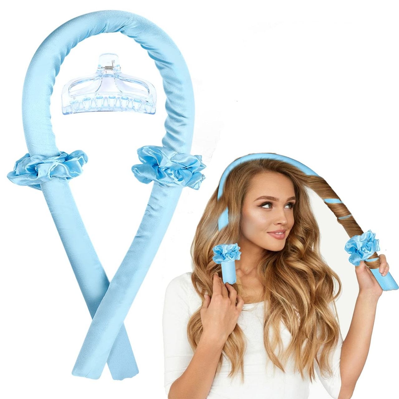 RIZADOR DE CABELLO SIN CALOR CON ACCESORIOS DE FIJACION EVOK
