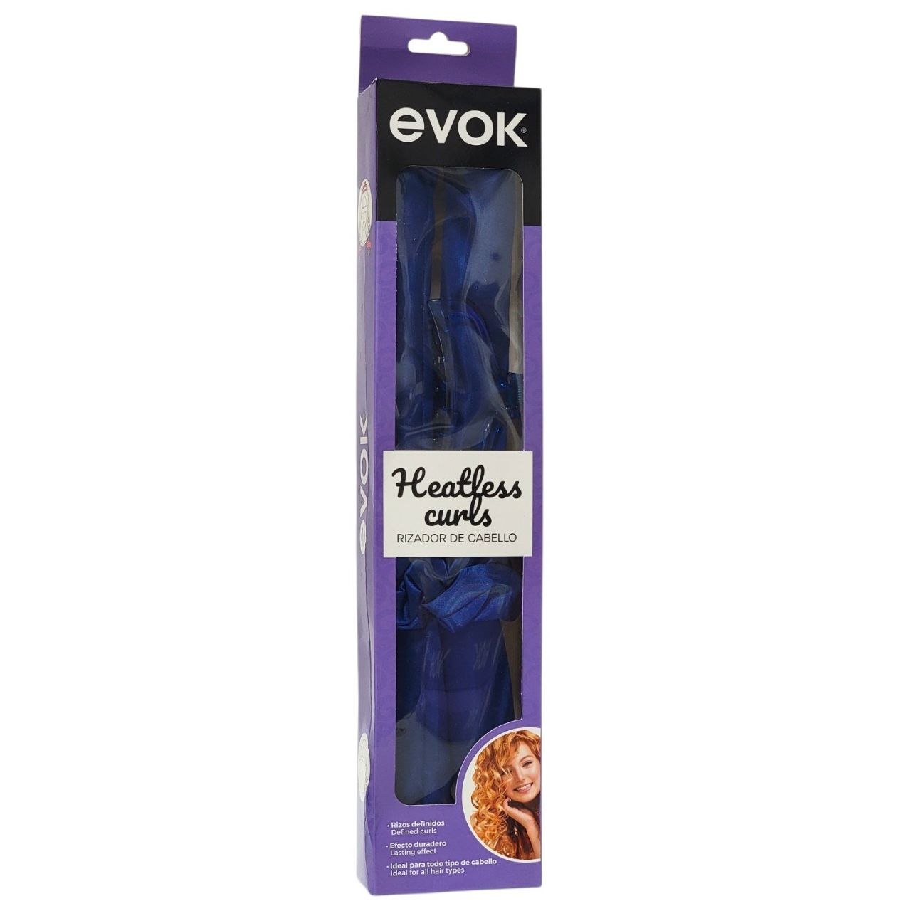 RIZADOR DE CABELLO SIN CALOR CON ACCESORIOS DE FIJACION EVOK