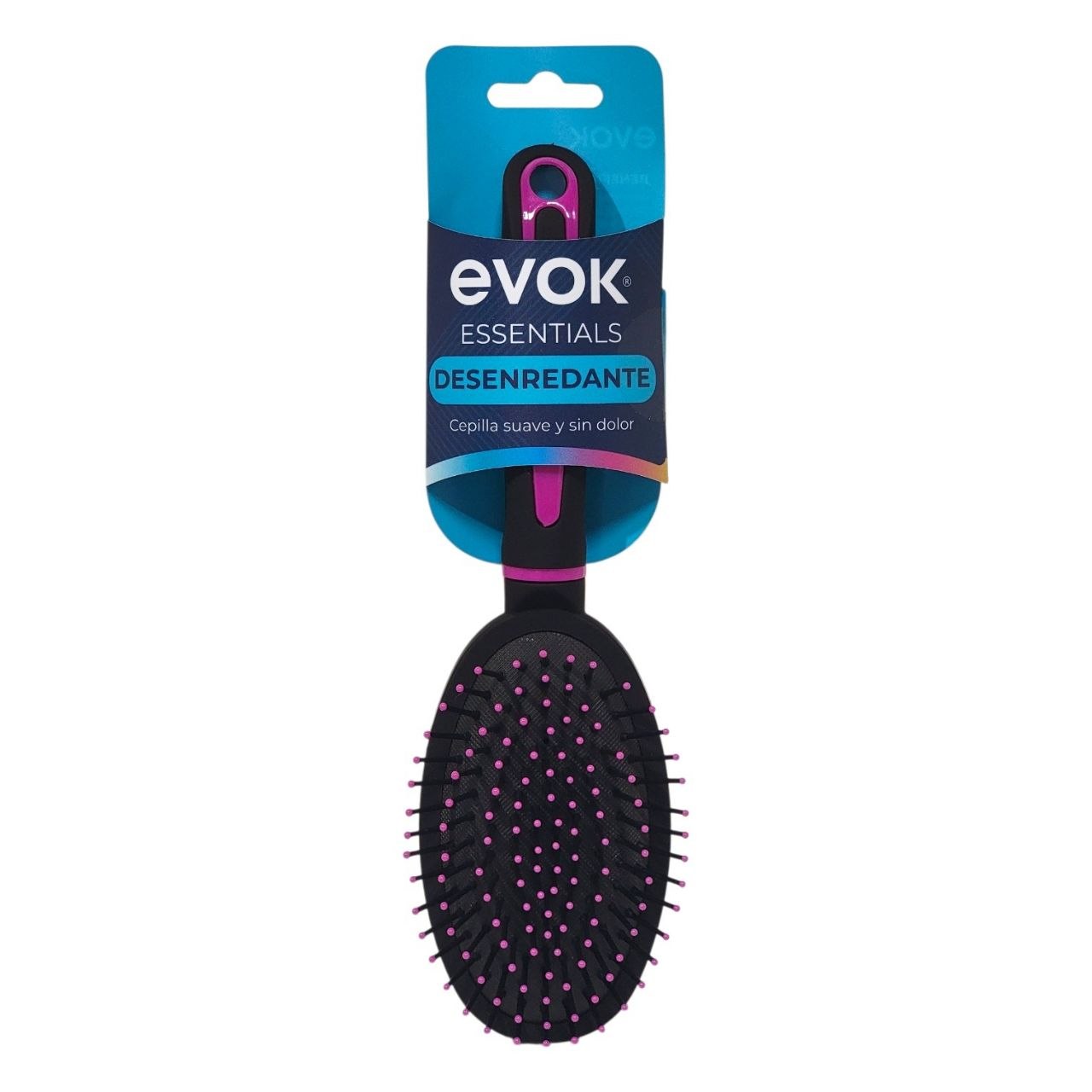 CEPILLO PARA EL CABELLO DESENREDANTE ANTIROTURAS CON COJIN FLEXIBLE EVOK