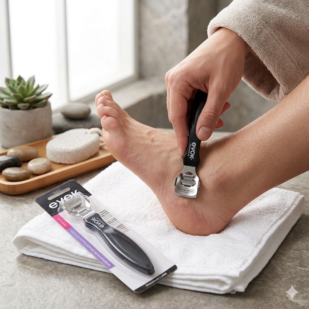 REMOVEDOR  DE CALLOS MANUAL PARA PEDICURA PROFESIONAL EVOK