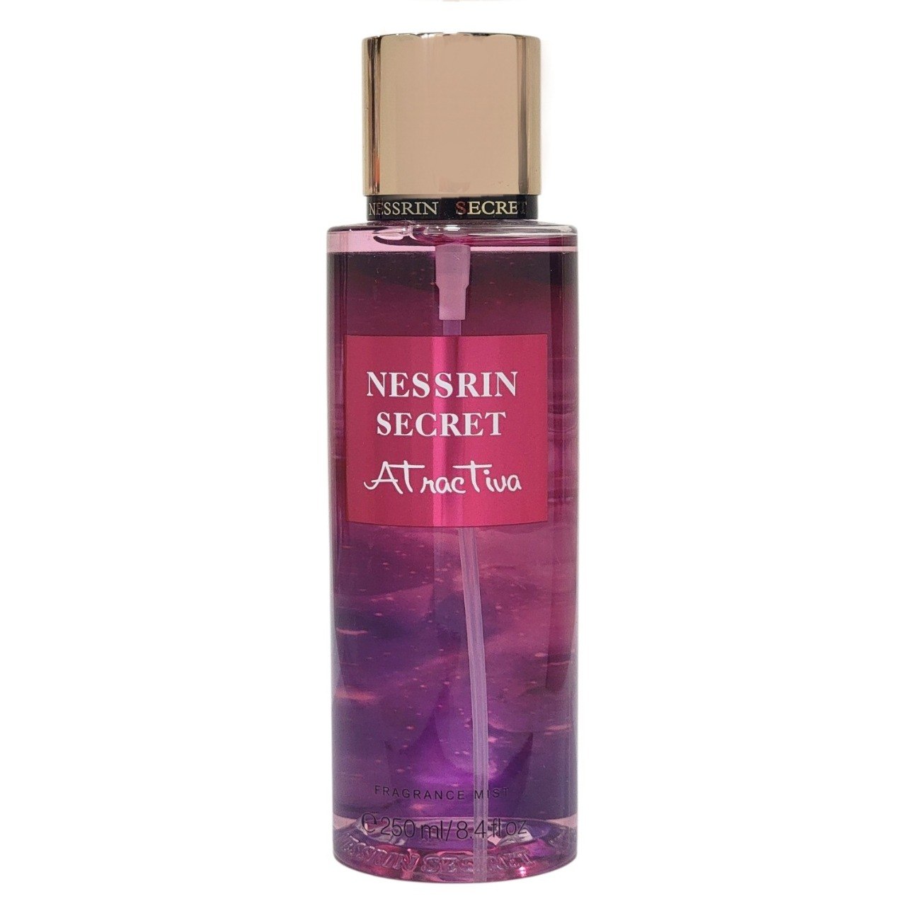 SPLASH NESSRIN SECRET ATRACTIVA 250ML (M) (AROMA INSPIRADO EN VICTORIA SECRET TEMPTATION)