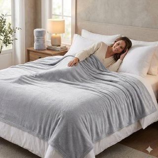 MANTA DE FRANELA TERMICA DE LUJO SCARLETT CLASSICS 259X218CM