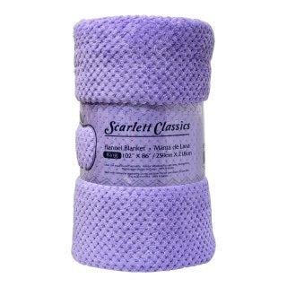 MANTA DE FRANELA TERMICA DE LUJO SCARLETT CLASSICS 259X218CM