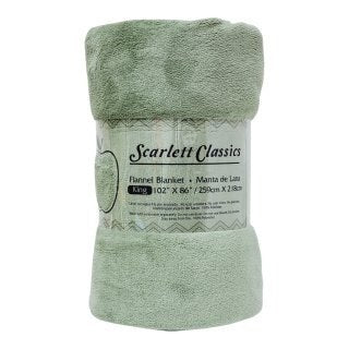 MANTA DE FRANELA TERMICA DE LUJO SCARLETT CLASSICS 259X218CM
