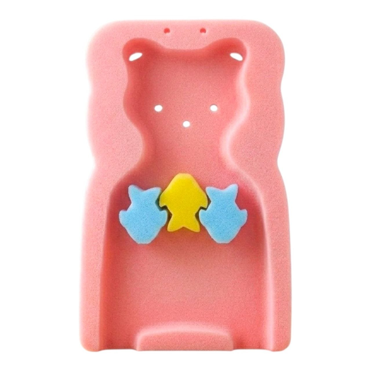 ESPONJA DE SOPORTE PARA BAÑERA DE BEBE CON ESPONJAS DE JUGUETE GENIAL 49X30x4CM