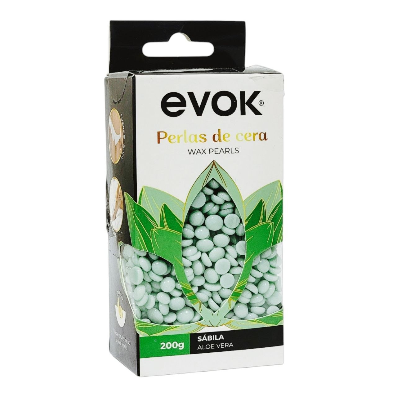CERA PARA DEPILAR EN PERLAS PARA PIEL SENSIBLE EVOK 200G