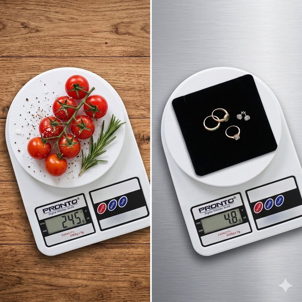 BASCULA DIGITAL DE COCINA PROFESIONAL PRONTO 24x17x4CM