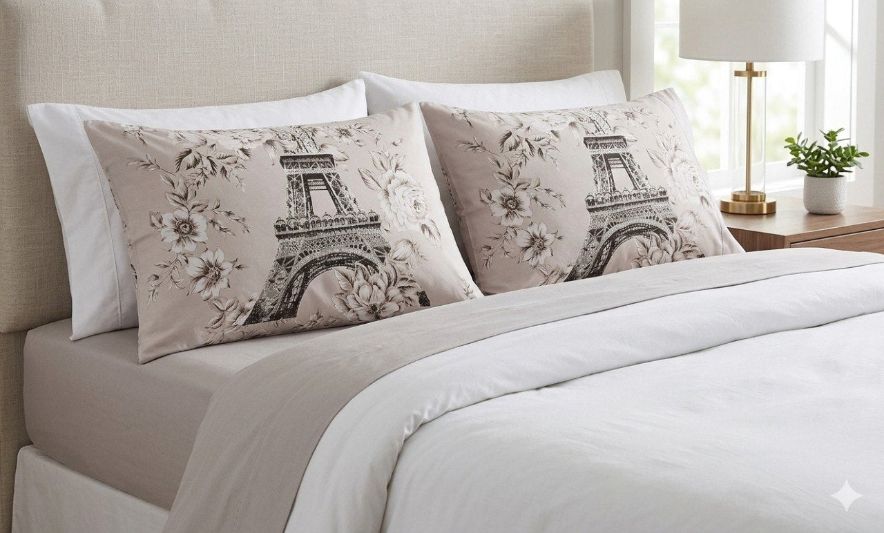 JUEGO DE FUNDAS PARA ALMOHADA TAMAÑO ESTANDAR 2PCS SCARLET CLASSICS 51X76CM