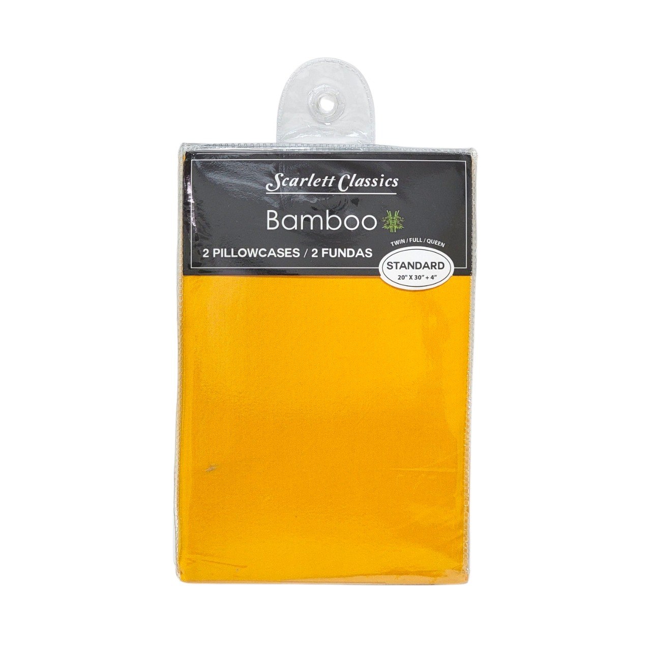 JUEGO DE FUNDAS PARA ALMOHADA DE BAMBOO TAMAÑO ESTANDAR 2PCS SCARLETT CLASSICS 51X76CM