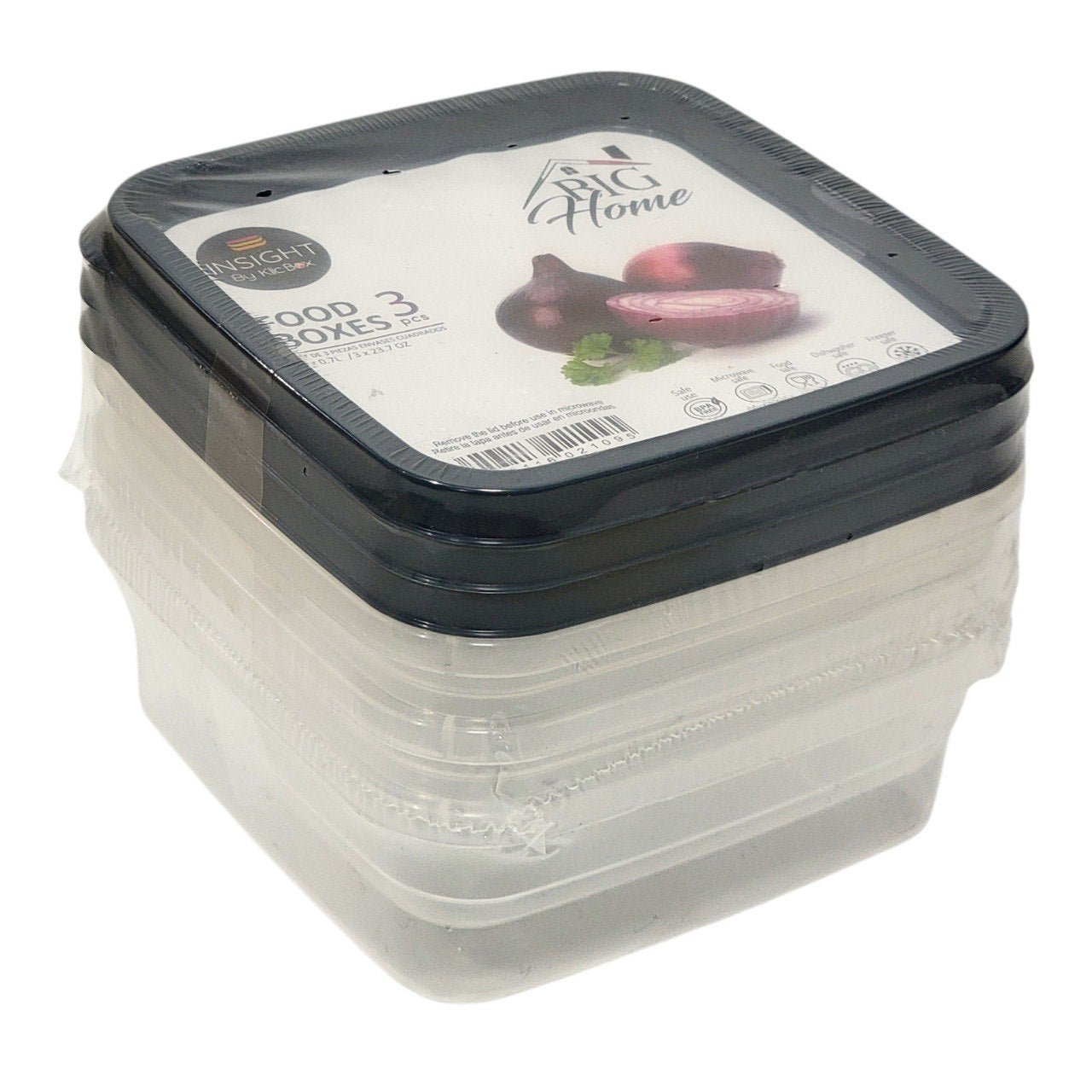 SET DE RECIPIENTE PANAS PARA ALIMENTO 3X23CM X 3PCS 0.7L