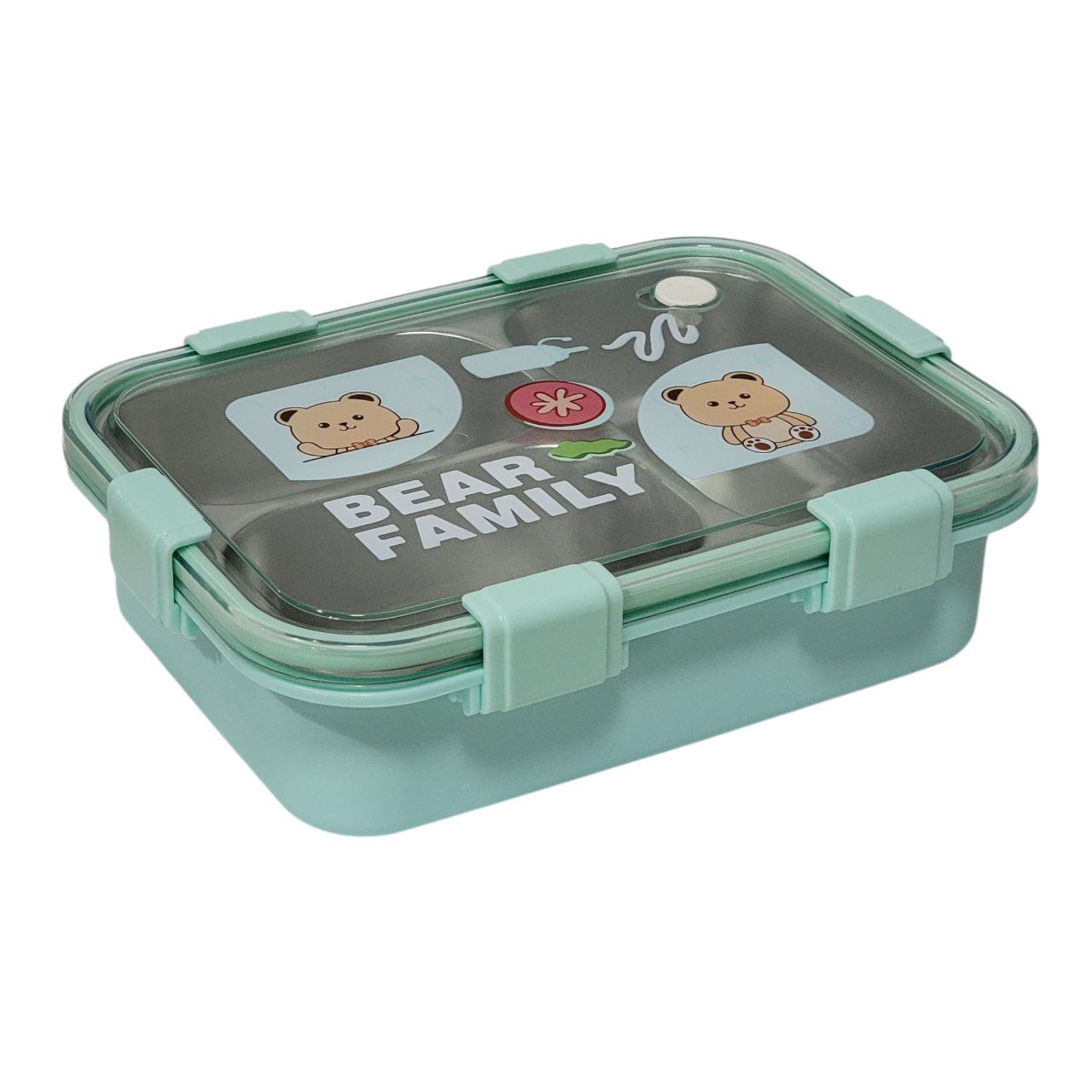 LONCHERA CON BANDEJA DE ACERO INOXIDABLE LAXON 6.5X16.2X22.2CM