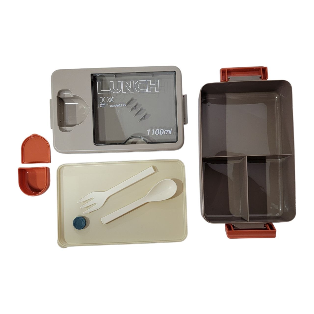 LONCHERA CON BANDEJA DE PLASTICO DE ALTA CALIDAD 6.5X16.2X22.2CM