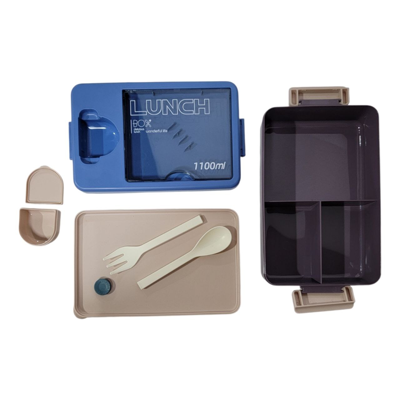 LONCHERA CON BANDEJA DE PLASTICO DE ALTA CALIDAD 6.5X16.2X22.2CM