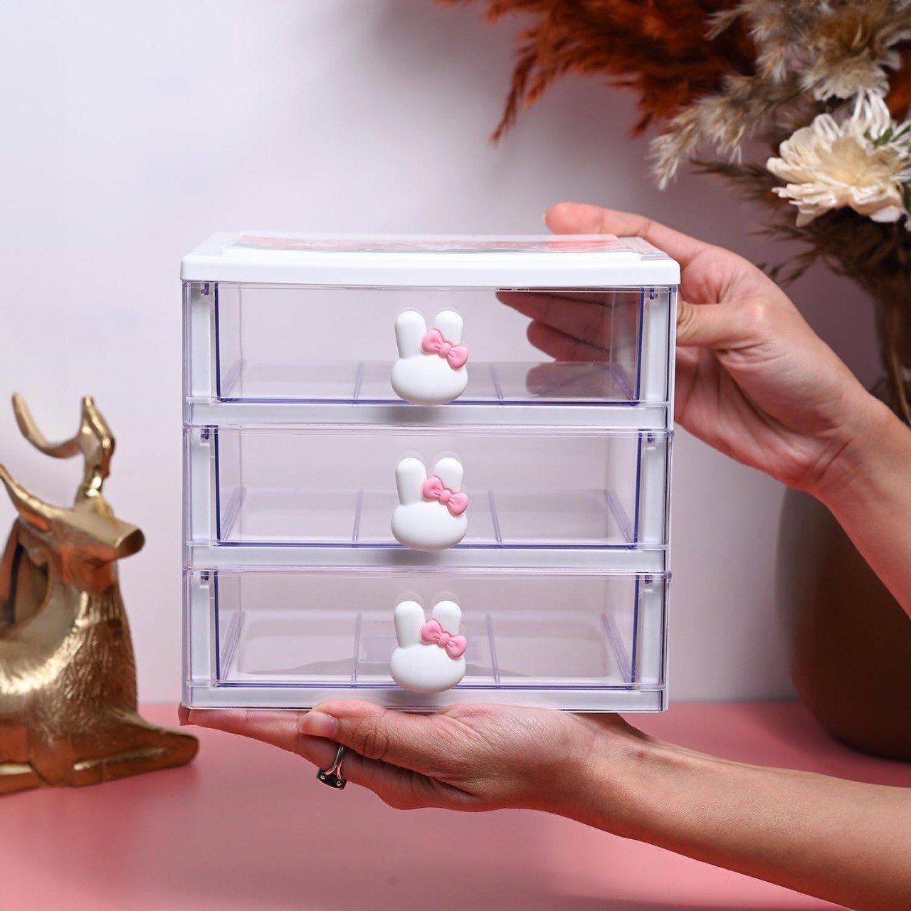 ORGANIZADOR DE CAJONES TRANSPARENTE DE 3 NIVELES LOTUS 260ML