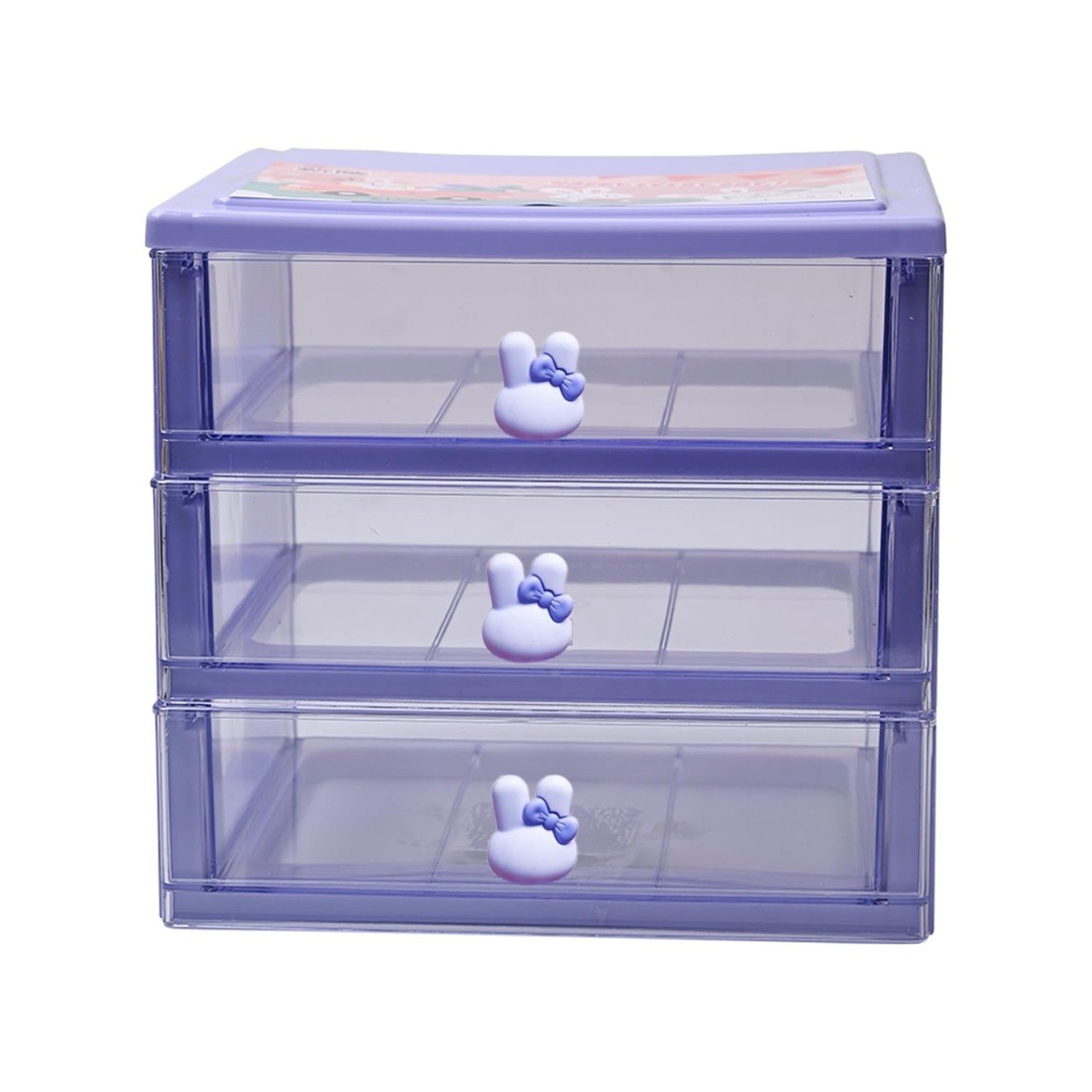 ORGANIZADOR DE CAJONES TRANSPARENTE DE 3 NIVELES LOTUS 260ML