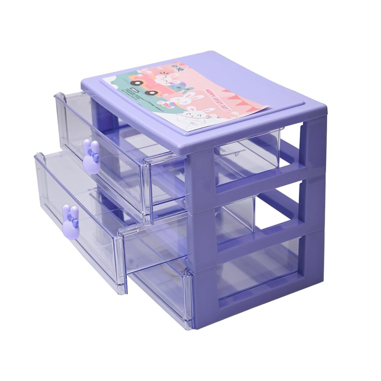 ORGANIZADOR DE CAJONES TRANSPARENTE DE 3 NIVELES LOTUS 260ML