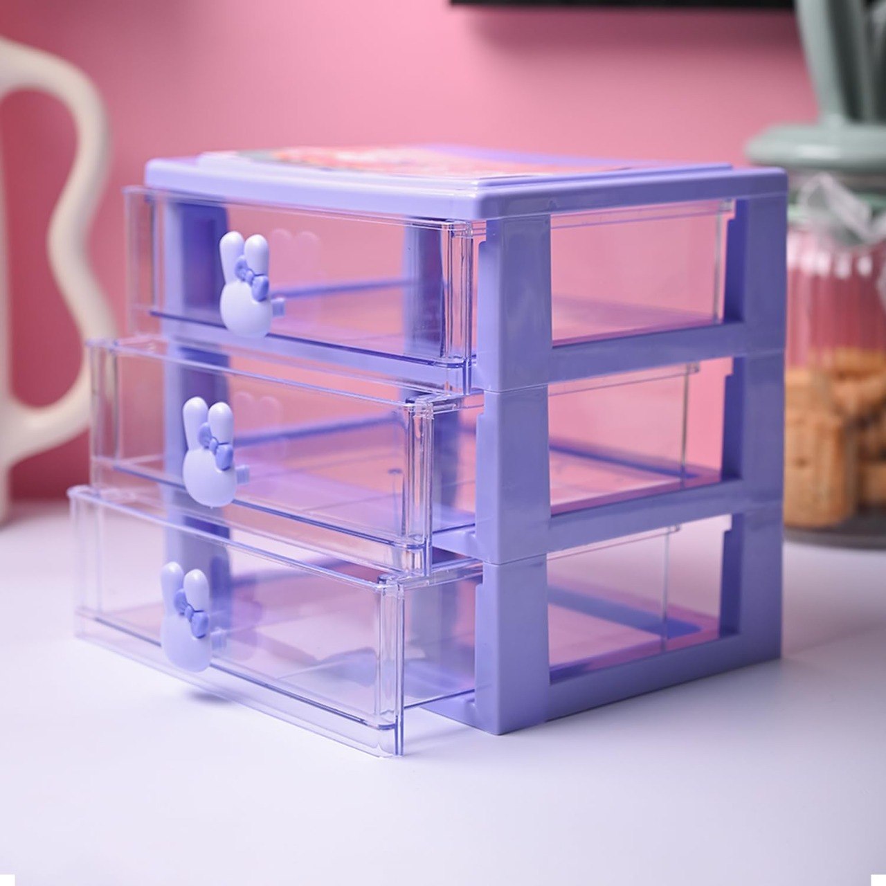 ORGANIZADOR DE CAJONES TRANSPARENTE DE 3 NIVELES LOTUS 260ML