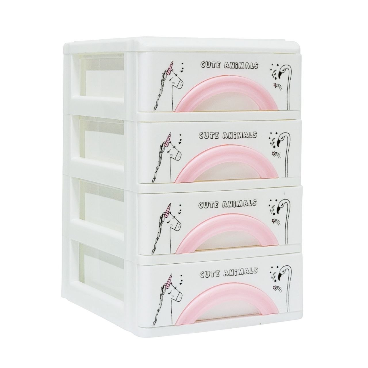 ORGANIZADOR DE ESCRITORIO DE PLSTICO CON 4 CAJONES MULTIUSOS LOTUS 22X17X14CM