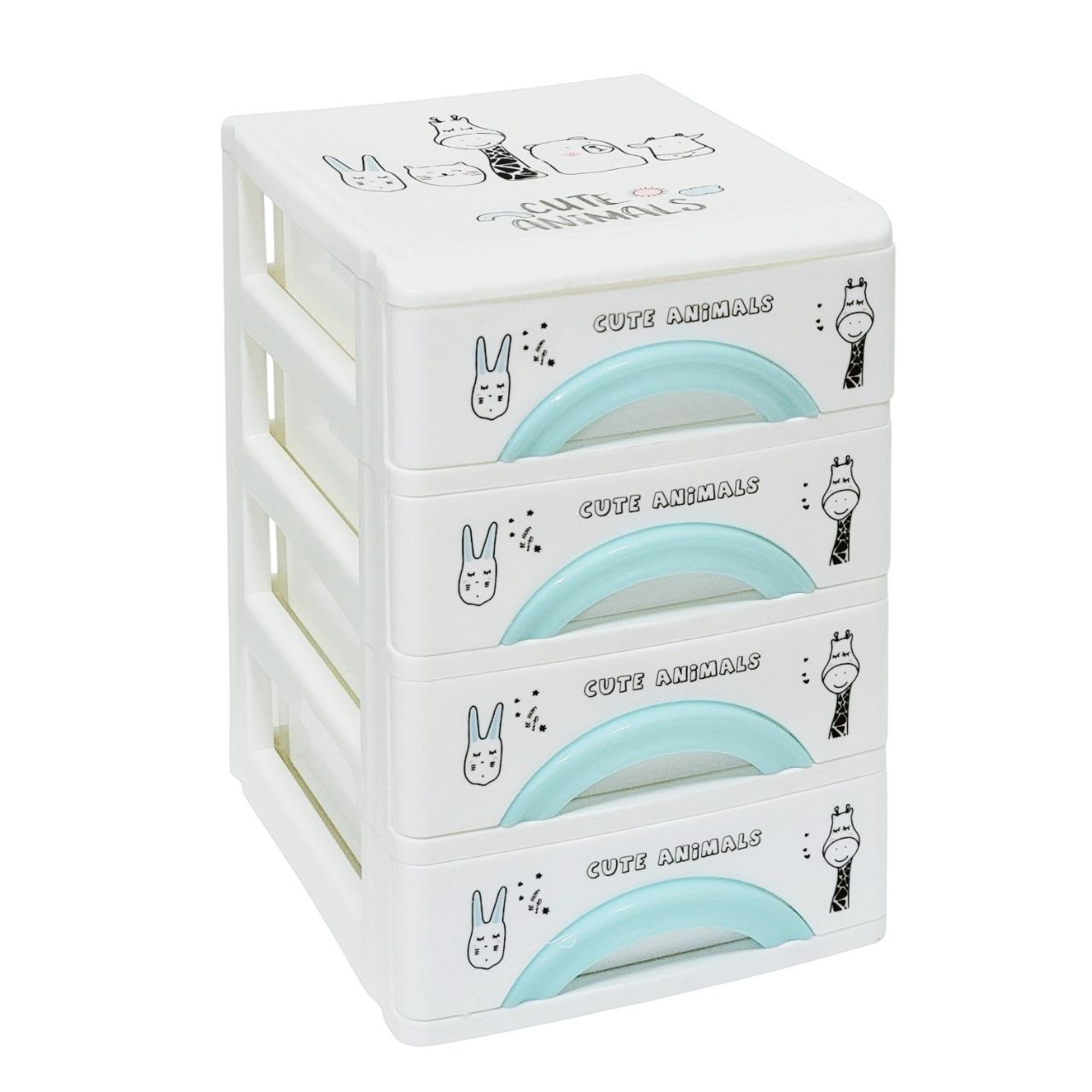ORGANIZADOR DE ESCRITORIO DE PLSTICO CON 4 CAJONES MULTIUSOS LOTUS 22X17X14CM