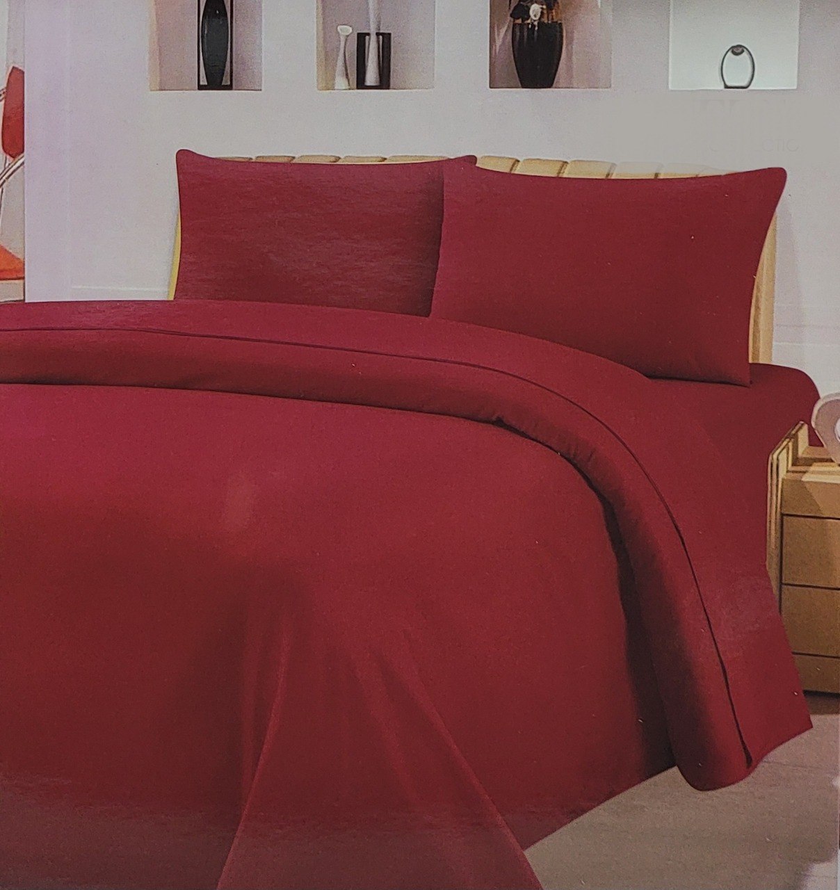 JUEGO DE SABANAS PREMIUM TAMAÑO QUEEN DE 4PCS CT CENTURY TEX