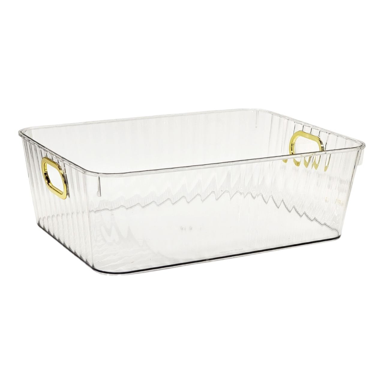 RECIPIENTE CAJA DE ALMACENAMIENTO MULTIUSO CON AGARRADERAS LOTUS 34X24X11CM