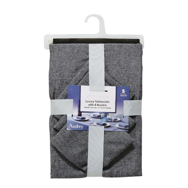 JUEGO DE MANTEL Y SERVILLETERAS DE LUJO 5PCS SCARLETT CLASSICS 45X72CM