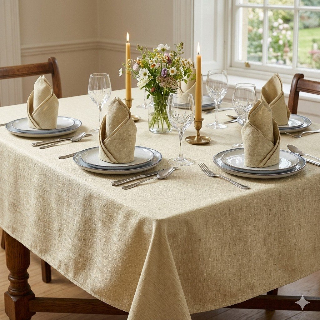 JUEGO DE MANTEL Y SERVILLETERAS DE LUJO 5PCS SCARLETT CLASSICS 45X72CM