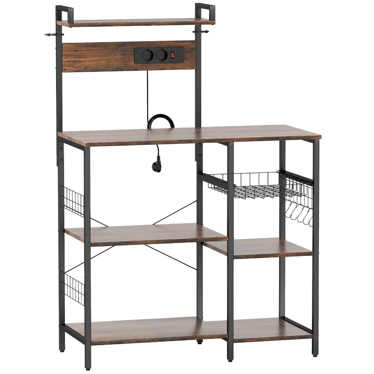 ORGANIZADOR ESTANTE DE COCINA MULTIFUNCIONAL ESTILO INDUSTRIAL 88X4X16IN