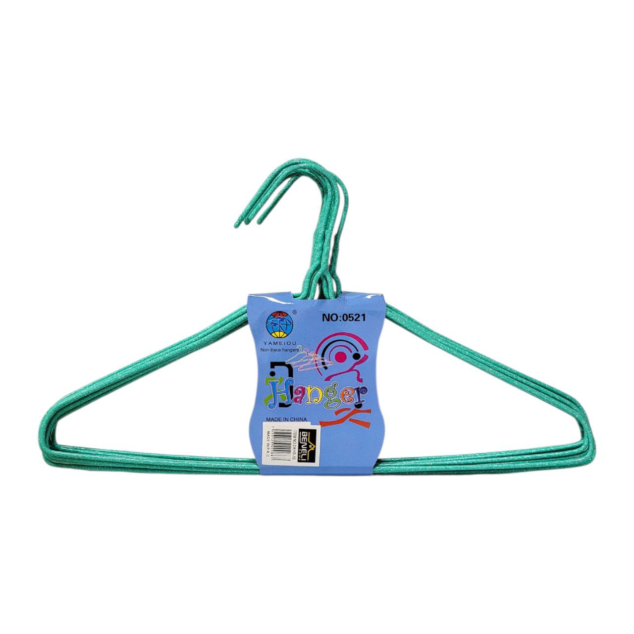 SET DE GANCHOS PARA ROPA PLATICOS 10PCS WONDER YAMEIOU 39X21CM