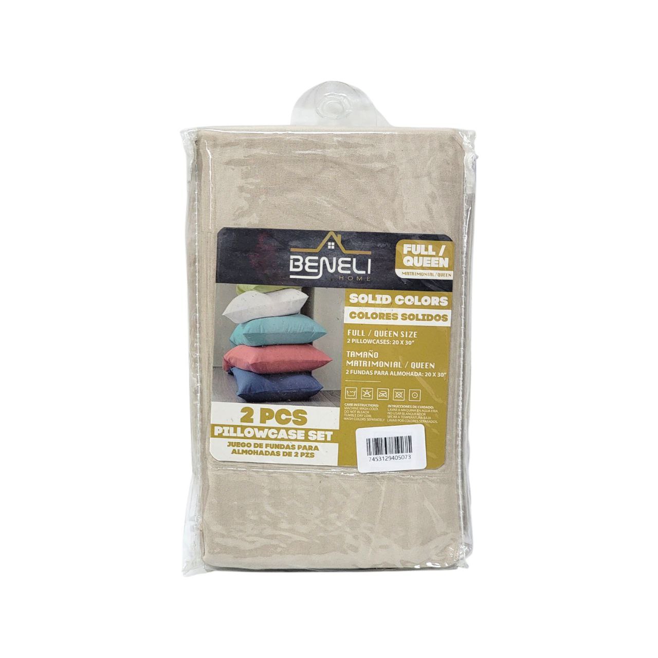 FUNDAS PARA ALMOHADAS 2PCS BENELI HOME 50X76CM