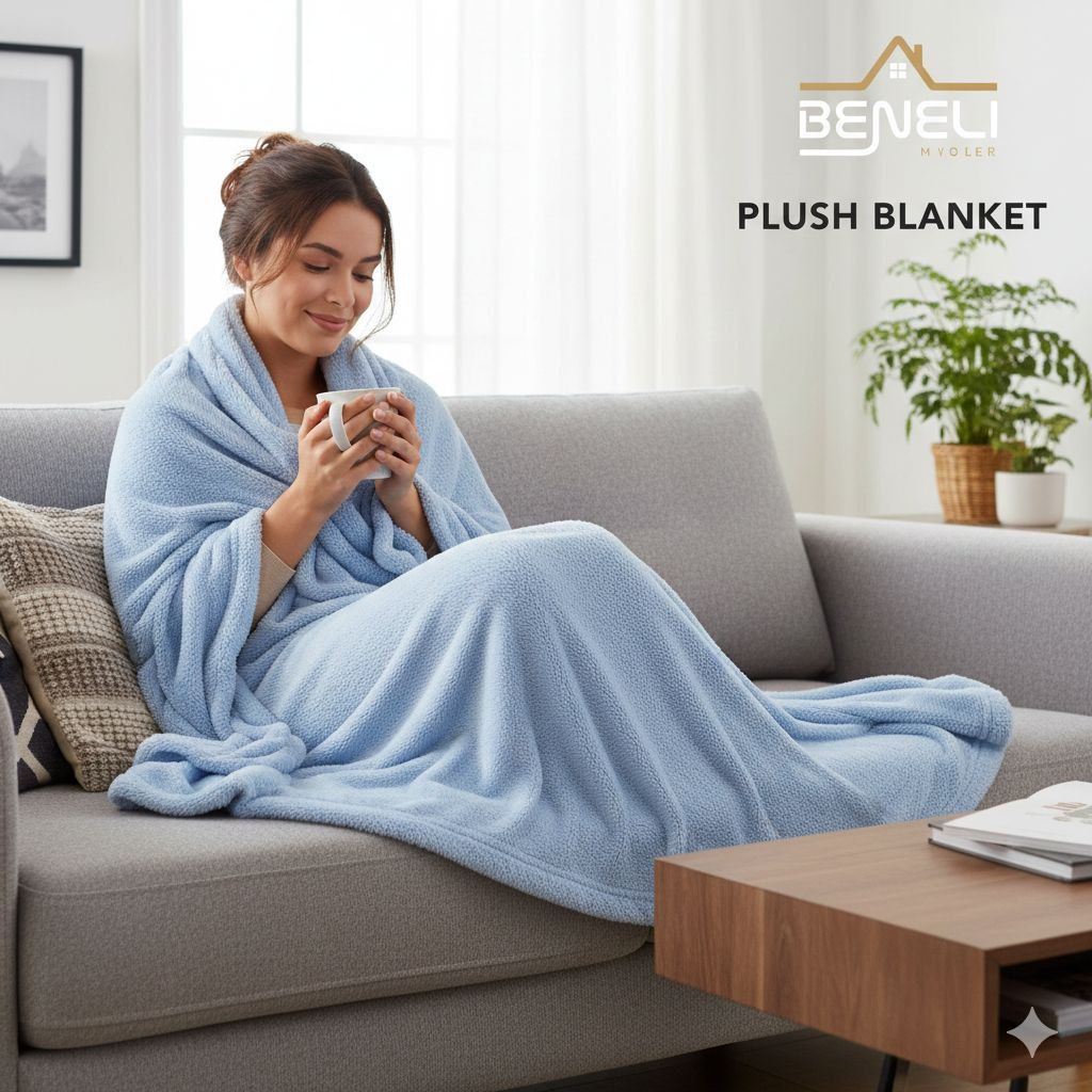 COBIJA MANTA DE VELLÓN SÚPER SUAVE BENELI HOME 127X152CM