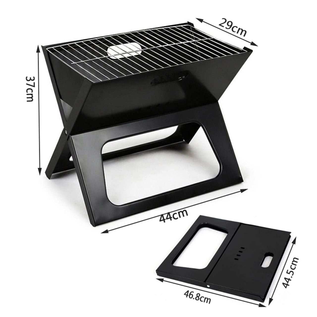 PARRILA DE CARBON PORTATIL Y PLEGABLE PARA EXTERIORES XINWAN 48X27.5CM