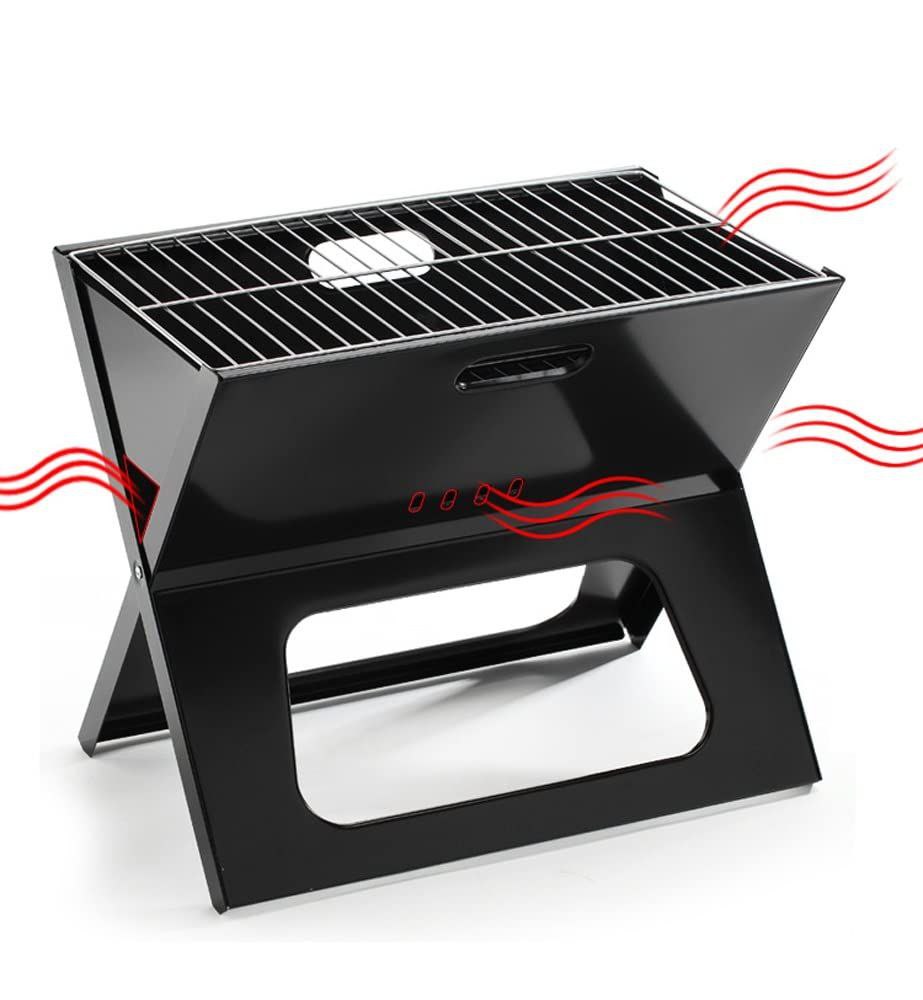 PARRILA DE CARBON PORTATIL Y PLEGABLE PARA EXTERIORES XINWAN 48X27.5CM