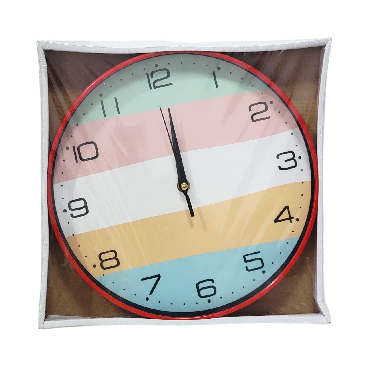 RELOJ DE PARED CON FONDO DE COLORES BENELI HOME 28CM