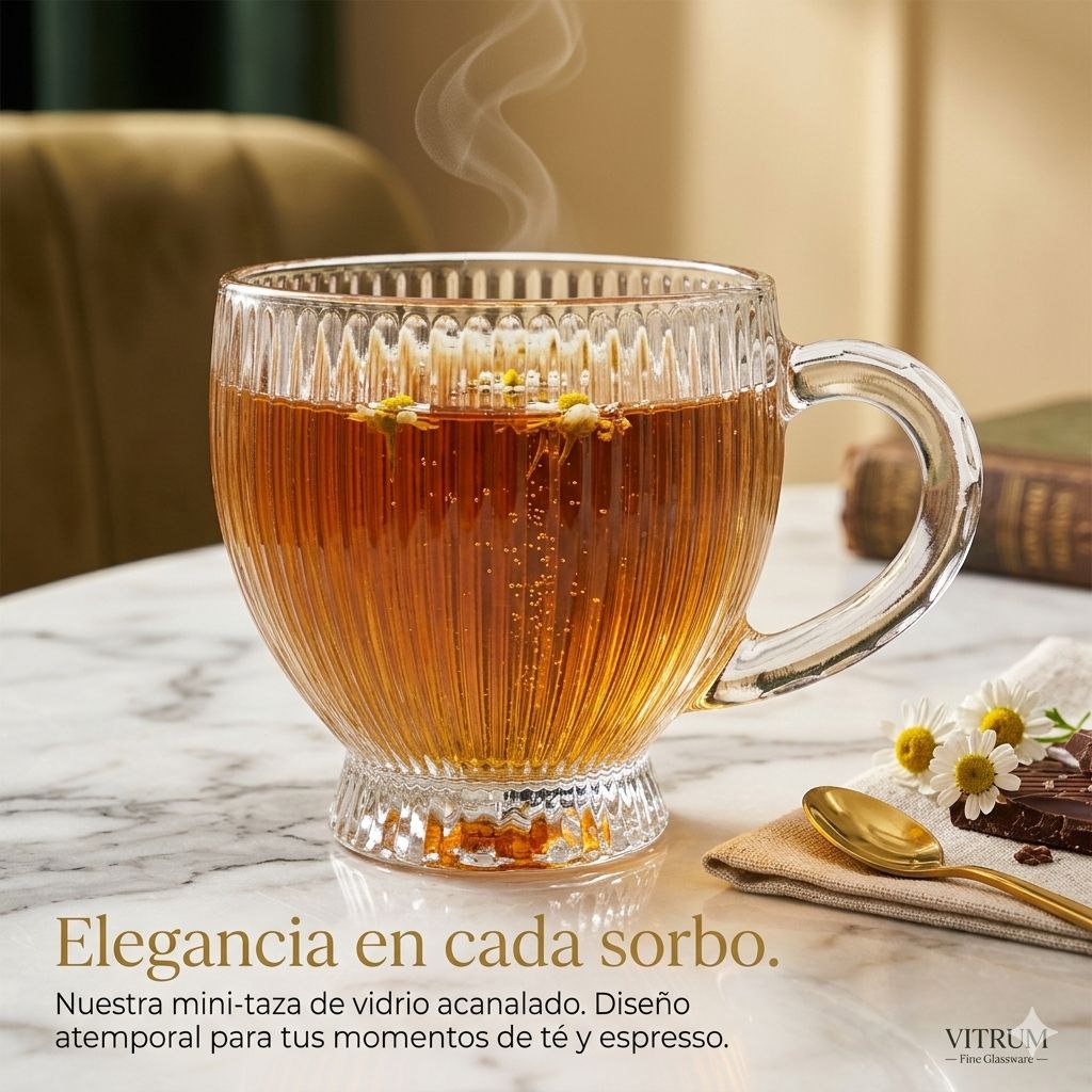 SET DE TAZAS MINI DE VIDRIO 6PCS BENELI HOME 210ML X 6PCS