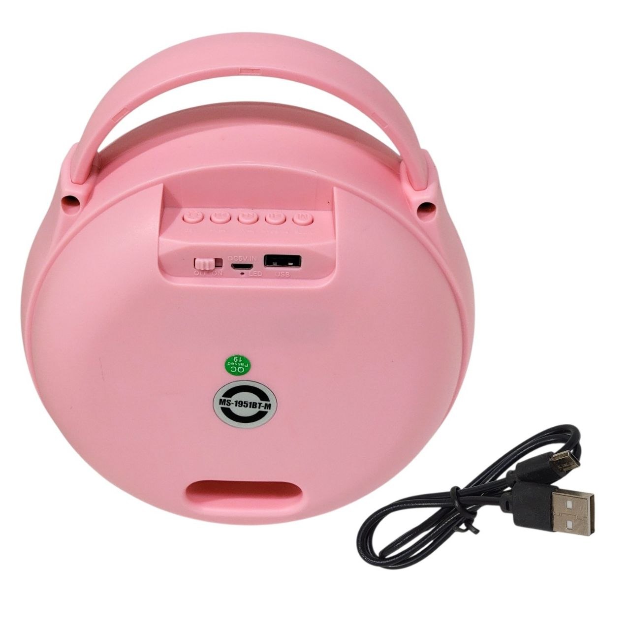 PARLANTE ALTAVOZ INALAMBRICO CON MICROFONO PORTATIL MODELO MS-1951BT-M