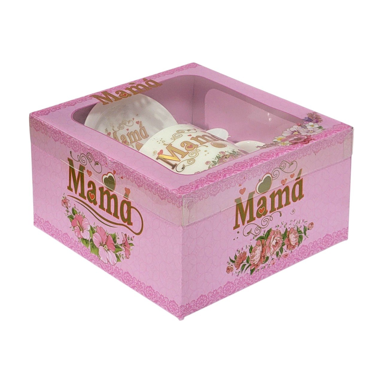 SET DE TAZA DE REGALO DE DIA DE LA MADRE DE CERAMICA 3PCS BENELI HOME