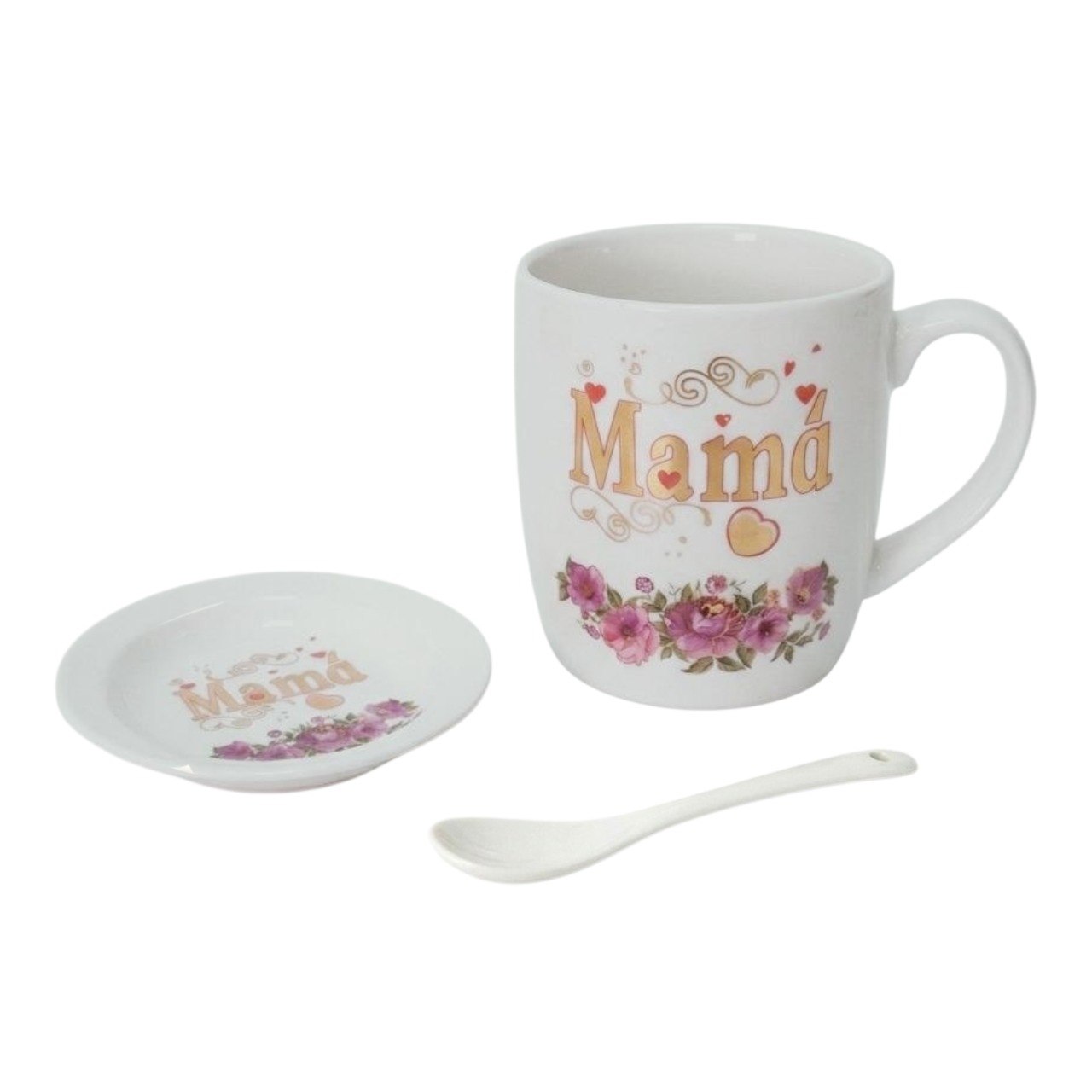 SET DE TAZA DE REGALO DE DIA DE LA MADRE DE CERAMICA 3PCS BENELI HOME