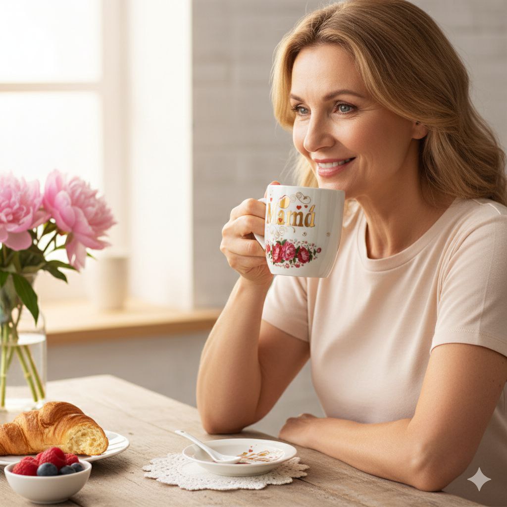 SET DE TAZA DE REGALO DE DIA DE LA MADRE DE CERAMICA 3PCS BENELI HOME