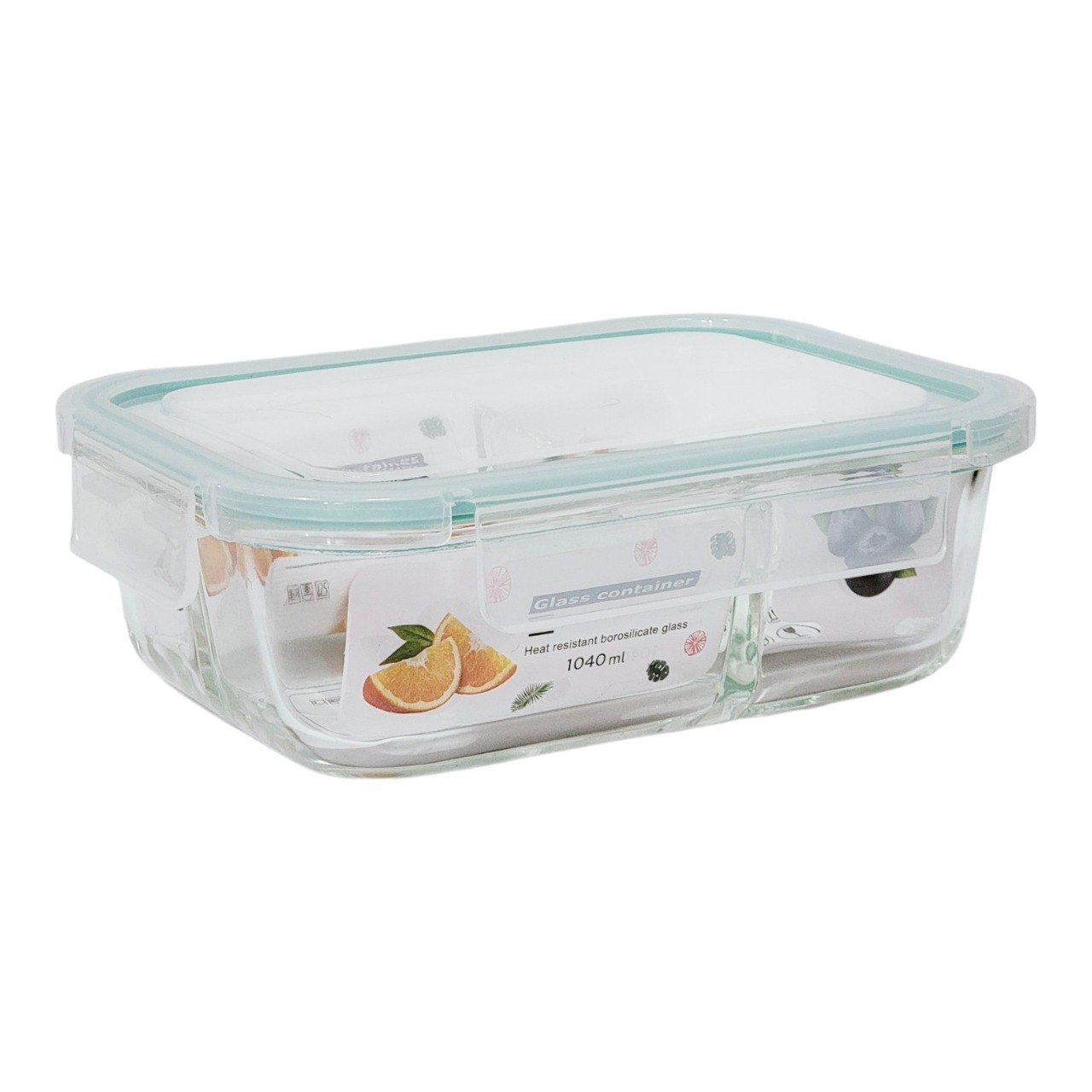 RECIPIENTE PANA HERMETICO DE VIDRIO CON TRIPLE DIVISION BENELI HOME 21X16X7CM